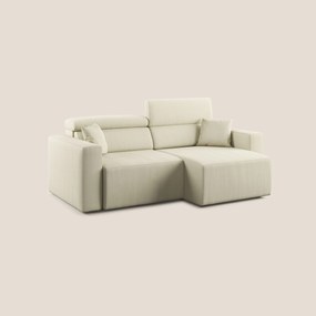 Orwell divano con seduta estraibile in microfibra smacchiabile T11 panna 215 cm