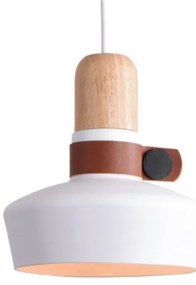 Zambelis 1992 - Lampadario a sospensione con filo 1xE27/40W/230V quercia/bianco