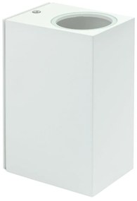 Applique Rettangolare Bidirezionale IP65 - GU10 Bianco