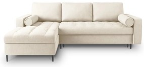 Divano letto beige chiaro Santo, angolo sinistro - Milo Casa