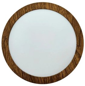 Plafoniera LED RING LED/12W/230V 4200K diametro 16 cm marrone