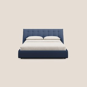 Clizia letto imbottito di design con vano contenitore in ecopelle impermeabile T04