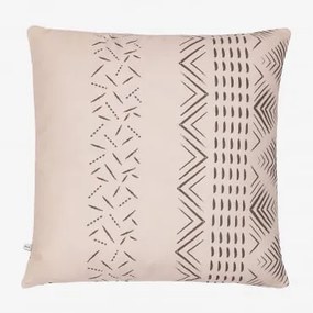 Federa per cuscino quadrata in cotone (60x60 cm) Akar Style Beige - Sklum