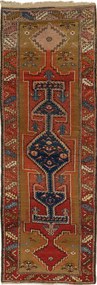 Meshkin Tappeto 110 x 330 (Iran) Annodato A Mano