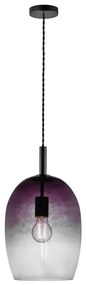 Nordlux - Lampada a sospensione con cavo UMA 1xE27/40W/230V Ø 23 cm nero/fumé