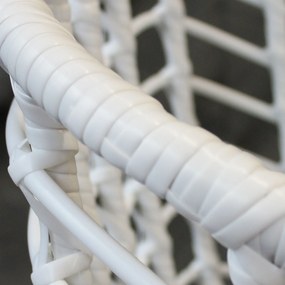 JURA - dondolo un posto con struttura in metallo bianca o antracite