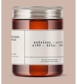 Candela in cera di soia profumata tempo di combustione 40 h #57 Chamomile, Linden, Birch – Perfumed Prague