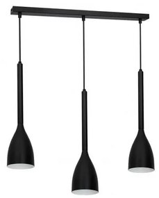 Lampadario su corda ISTAPPAR 3xE27/60W/230V nero