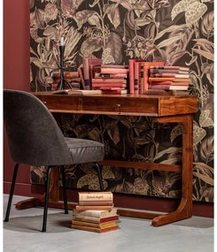 Sedie da pranzo in set nere in pelle 2 pz Vogue – WOOOD