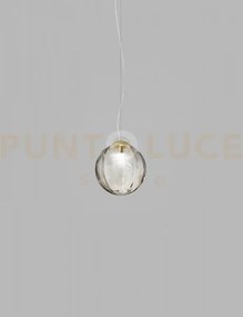 Puppet ring sospensione m fume' trasparente oro satinato 1 luce att...