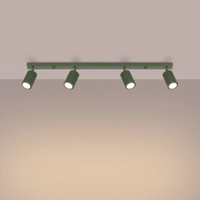 Plafoniera da soffitto 4xGU10 in Alluminio KARBON 4L