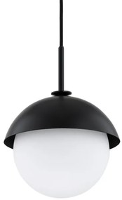 Argon 8295 - Lampadario a sospensione con filo CAPPELLO 1xE27/15W/230V nero