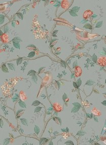 Eijffinger Tapete Good Nightingale - Light Blue/ Grey