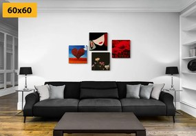 Set di quadri – Signora elegante