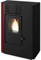 stufa a pellet nella new (slim) kw 9,4 con telecomando colore rosso vit55379