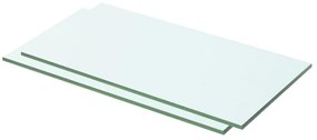 Mensole İn Vetro Trasparente 2 Pz 50x20 Cm /