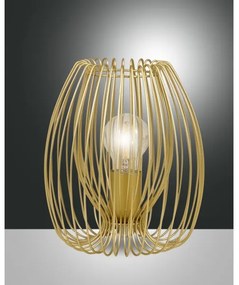 Fabas Luce 3677-34-225 - Lampada da tavolo CAMP 1xE27/40W/230V oro