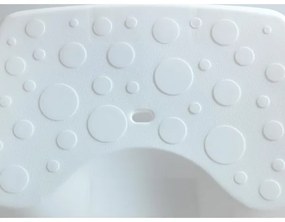 WENKO 73361100-Sgabello per vasca SECURA 40x31 cm bianco/trasparente