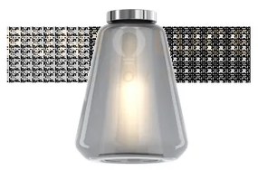 Plafoniera cromo vetro gamma fume 1176cr-pl1 gamma-fu