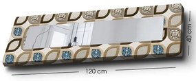Specchio da parete 120x40 cm colorato