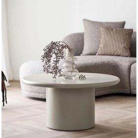 Tavolino da salotto rotondo color crema ø 80 cm Nagano – House Nordic