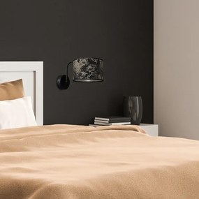 Applique SATINO 1xE27/60W/230V nera/oro