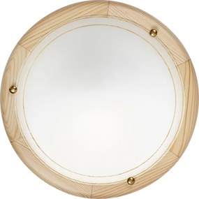 Brilagi - Plafoniera ORBIS 1xE27/60W/230V Ø 30 cm in pino