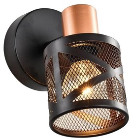 Prezent 75467 - Faretto da parete ANTARES 1xE14/40W/230V nero/rame