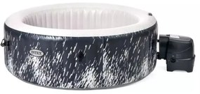 Intex - piscina idromassaggio gonfiabile 'purespa bubble glow deluxe' nero e bianco 4 persone 196x196x71 cm - cod. 28494np