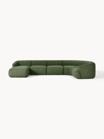 Divano angolare XL componibile in bouclé Sofia
