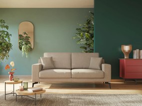 Prestige divano moderno in microfibra smacchiabile T11 panna