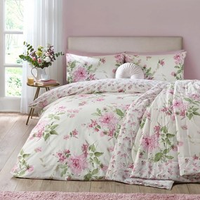 Set copripiumino e federa per letto matrimoniale 3 pezzi 200x200 cm Avebury Floral – Catherine Lansfield