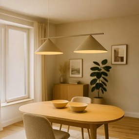 Lampadario a cavo CAPITAL 2xGX53/15W/230V taupe