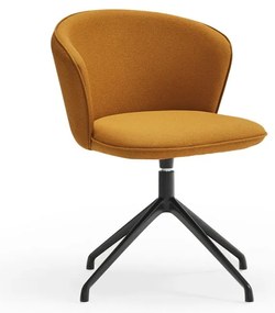 Set di sedie da pranzo color senape in imbottito 2 pz Add – Teulat