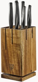 Set ceppo per coltelli in legno di acacia con coltelli Skagen 7 pz