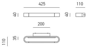 Applique Moderna Ring Alluminio Bianco Opaco E Acrilico Led 12W Luce Calda