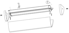 Eglo 94713 - Lampada LED da bagno GITA 2 1xLED/16W/230V