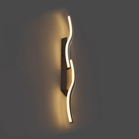 Lampada da parete di design bronzo scuro dimmerabile a 3 livelli 2 luci - Bummy