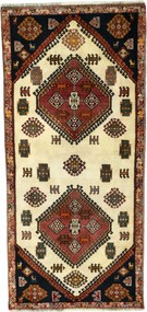 Shiraz Tappeto persiano 80x180 Beige (Iran) Annodato A Mano