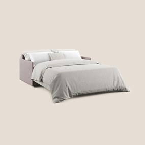 Evans Divano letto in morbido tessuto impermeabile T02 rosa
