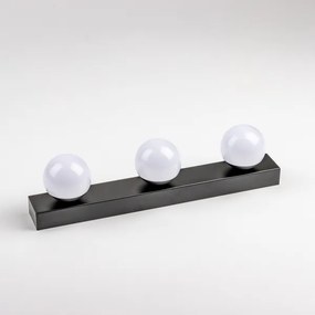 Brilagi - Illuminazione LED per specchio da bagno HOLLYWOOD 3xLED/3W/230V IP44 nero
