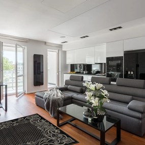 Tappeto grigio scuro 160x230 cm Soft - FD