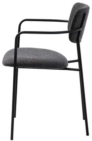 Sedia da pranzo grigio scuro Zama - Unique Furniture