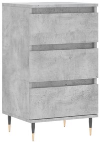 Credenza Grigio Cemento 40x35x70 cm in Legno Multistrato