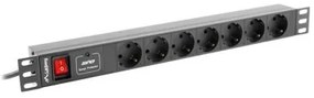 Ciabatta Multipresa Lanberg PDU-07F-0200-IEC-BK (2 m)