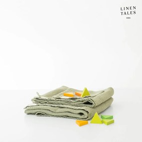 Asciugamano per bambini in lino verde chiaro 45x90 cm Sage - Linen Tales