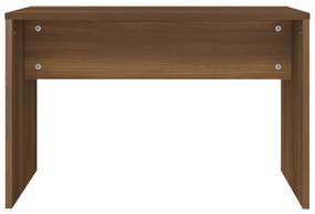 Sgabello da toeletta marrone fumo 70x35x45 cm legno multistrato