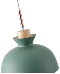 Lampadario a sospensione con filo 1xE27/15W/230V verde diametro 28 cm