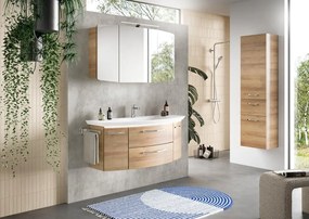 Mobile da bagno sospeso sotto lavabo L 119 x H 49.2 x P 46.2 cm rovere, 2 cassetti, 2 ante PELIPAL Cassca