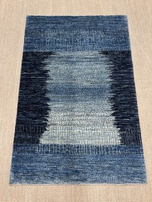 Loribaft Tappeto persiano 140 x 90 Blu (Iran) Annodato A Mano